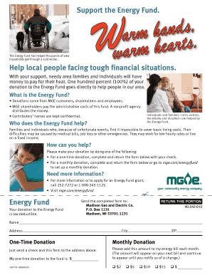 Energy Fund Donation Form