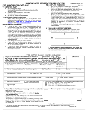 Illinois Voter Registration Application