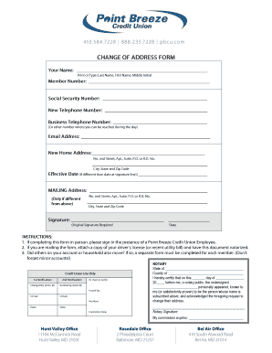 Notary Address Change Certification