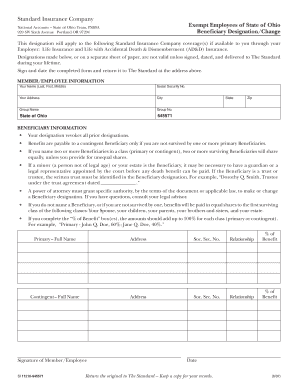 Beneficiary Designation Form