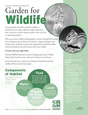 Certified Wildlife Habitat Application