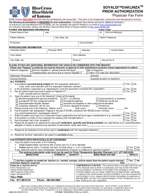 Blue Cross and Blue Shield of Kansas Prior Authorization Form