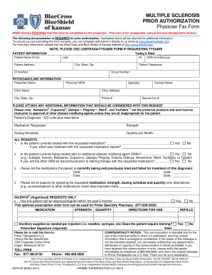 Multiple Sclerosis Prior Authorization Form