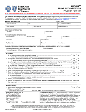 Ampyra Prior Authorization Form