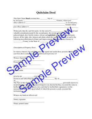 Quitclaim Deed