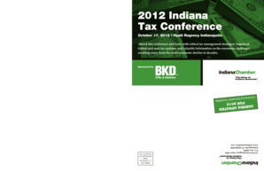 2012 Indiana Tax Conference Registration Form