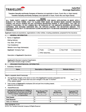 CyberRisk Coverage Application