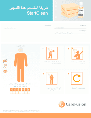 StartClean Disinfectant Usage Instructions