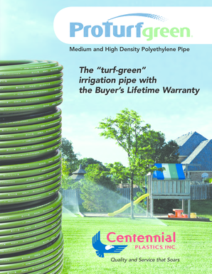 ProTurf Green Pipe Warranty Registration Form
