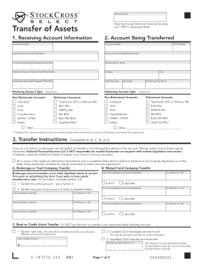 Transfer of Assets Form