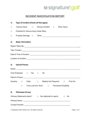 Incident Investigation Report