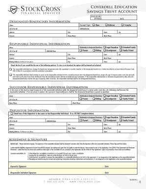 Coverdell Education Savings Account Agreement