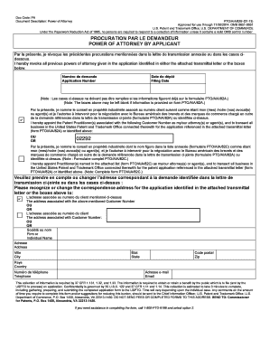 Formulaire de Procuration pour Brevet US