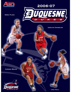 Duquesne University Women's Basketball Roster