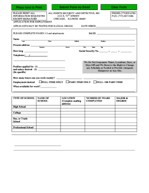 Application for Employment