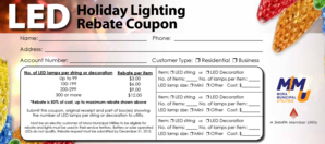 Holiday Lighting Rebate Coupon