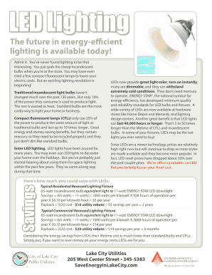 LED Lighting Rebate Form