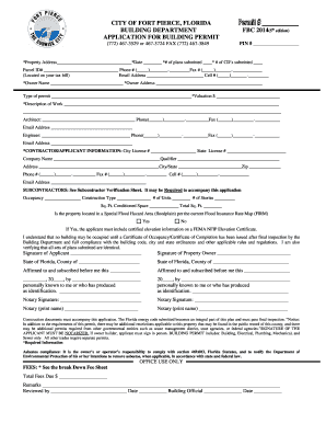 Florida Building Permit Application