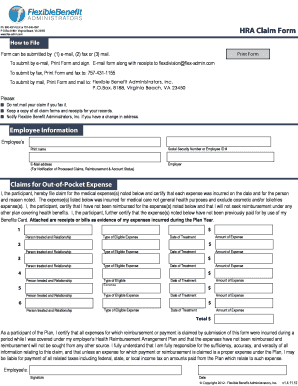 HRA Claim Form