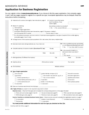Minnesota Business Registration Application