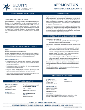 SIMPLE IRA Application Form