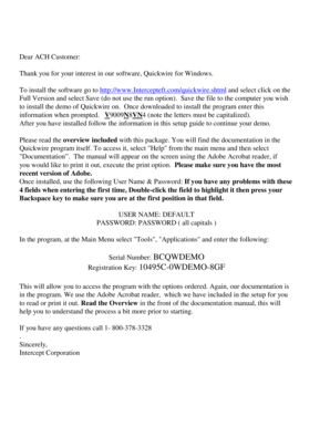 Fillable ach letter to customers - Edit Online & Download Best Legal