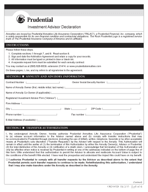 Investment Advisor Declaration Form