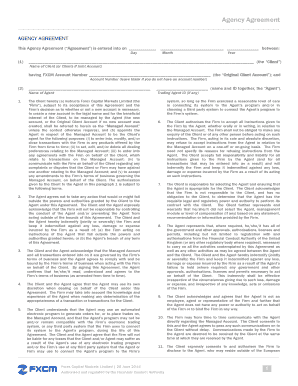 FXCM Agency Agreement