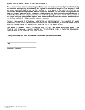 FXCM Client Agreement