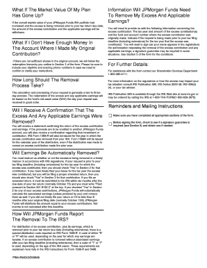 IRA Excess Contribution Removal Form