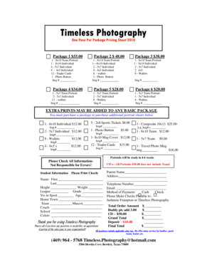 Sample invoice for insurance claim - Timeless Photography - LeagueLineup