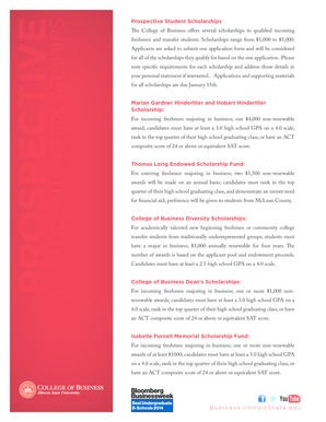 Prospective Student Scholarships Application