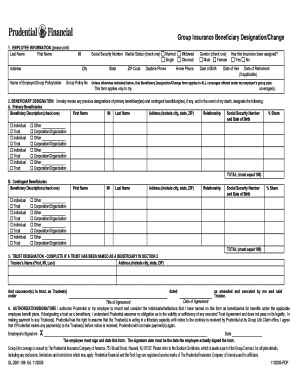 Group Insurance Beneficiary Designation Form