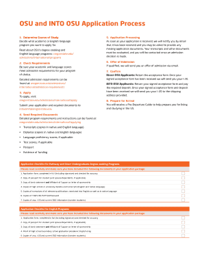 OSU INTO Application Form