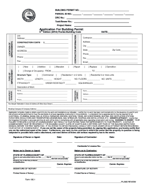 Florida Building Permit Application