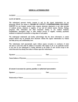 Medical Authorization Form