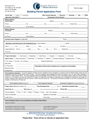 Building Permit Application Form