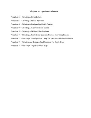 Healthcare Specimen Collection Checklist