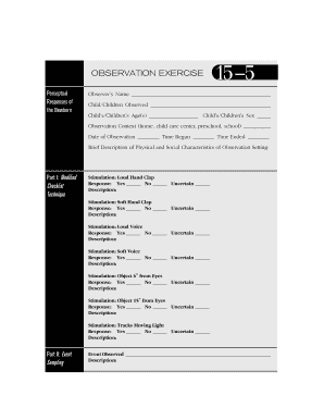 Newborn Observation Form