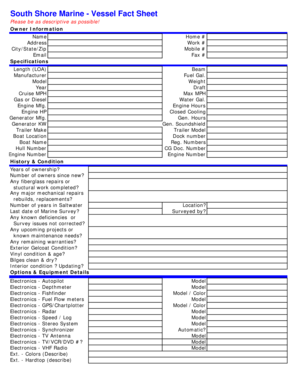 Vessel Fact Sheet