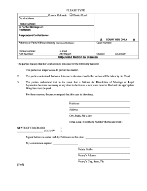 Stipulated Motion to Dismiss