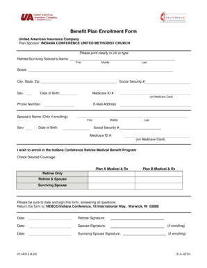 Benefit Plan Enrollment Form
