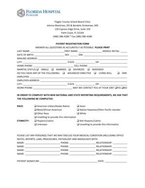 Patient Registration Form