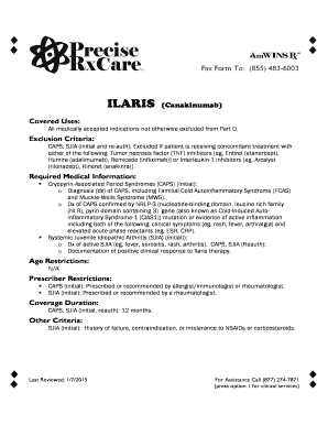 Ilaris Prior Authorization Request Form