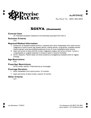 XGEVA Prior Authorization Request Form