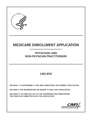 Medicare Enrollment Application CMS-855I