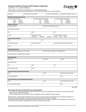 Employee Assistance Program Employer Application