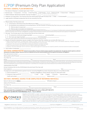EZPOP Premium Plan Application