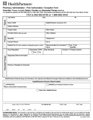 Pharmacy Prior Authorization Form
