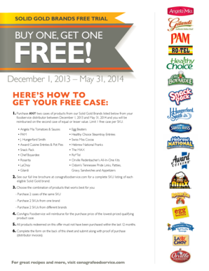 Solid Gold Brands Free Trial Rebate Form